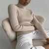 Hirsionsan элегантный базовый вязаный свитер женский 2021 облегающий женский теплый трикотаж повседневные пуловеры женский однотонный джемпер