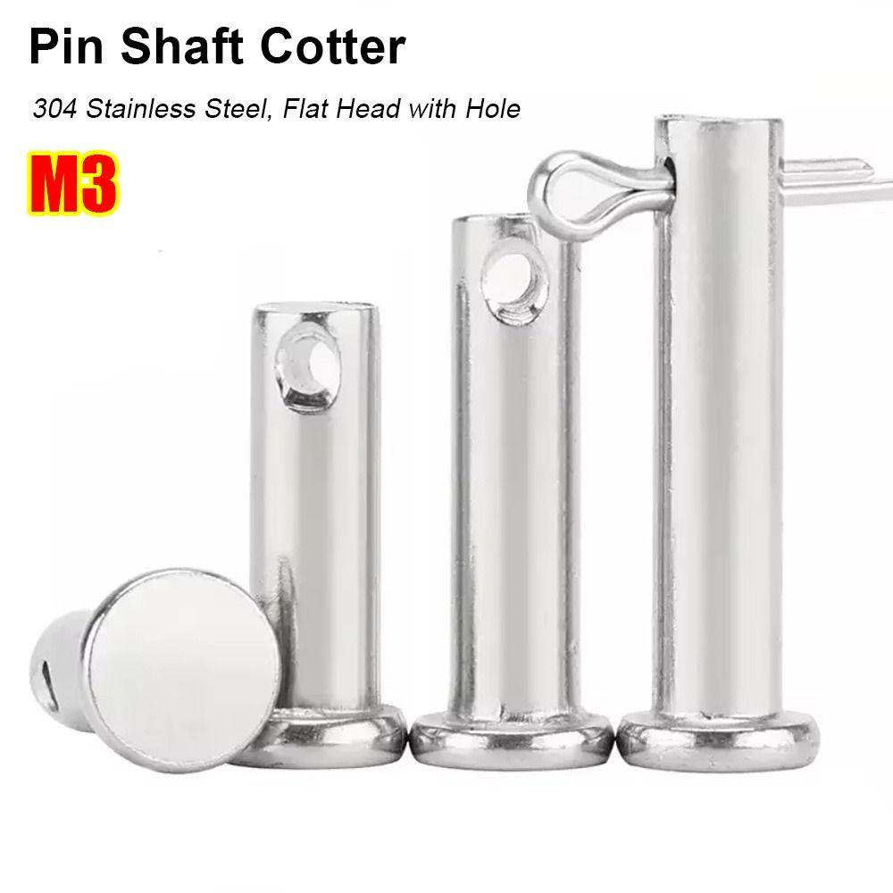 1 комплект Цилиндрический установочный штифт Плоскоголовый штифт-заглушка Комплект Прочный штифт Ось штифта Шплинт