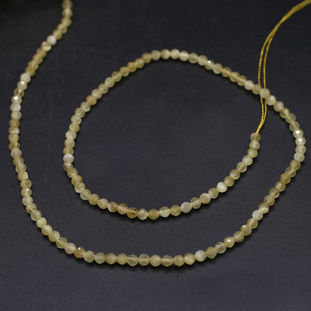 1 нить, граненые бусины из натурального камня, модные опаловые бусины-разделители для изготовления ювелирных изделий, DIY ожерелья, браслеты, подвесные декоративные аксессуары 38 см