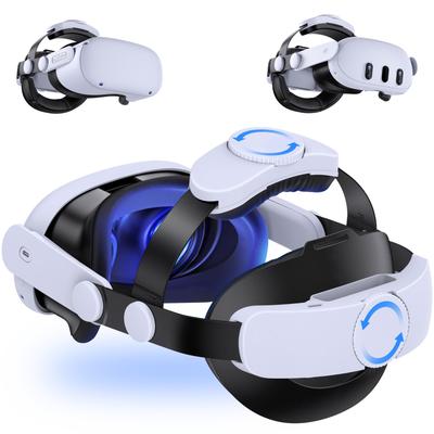 Ремешок для головы для Meta Quest Quest и Quest 2 с двойной регулировкой Elite Strap, аксессуар для VR-шлема для усиленного давления и длительной игры 3, 3S,