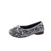 Shoes for Women 2024 Fashion Basic Women's Flats Outdoor Daily Flats Women Bling Bow Tie Round Toe Slip On Low Heel Shoes Female