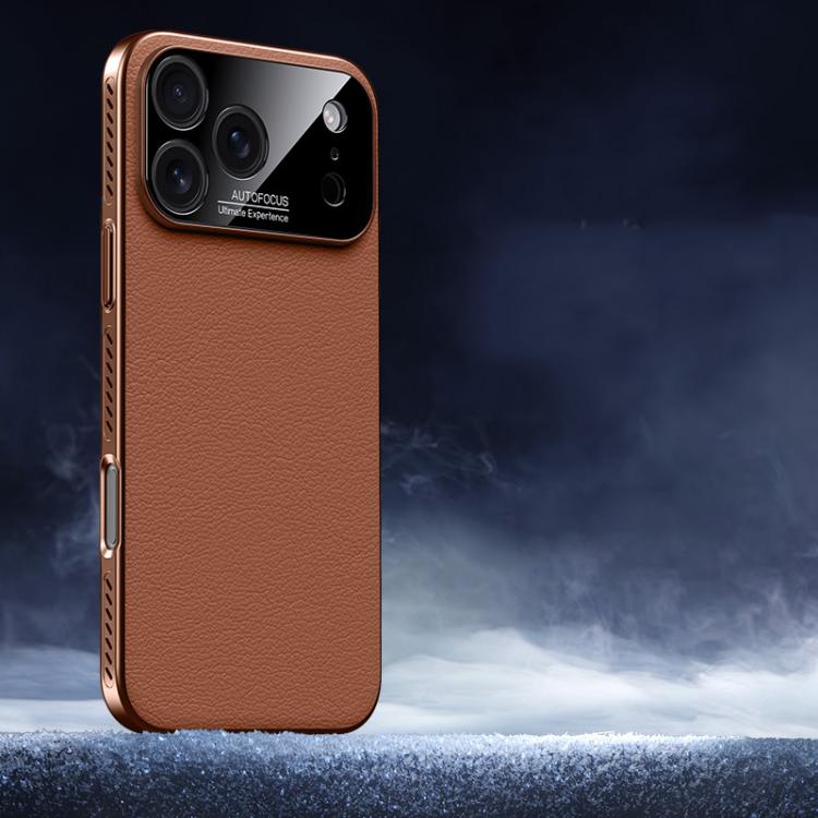 Soft Armor Cooling Plain Leather Hybrid PC Phone Case