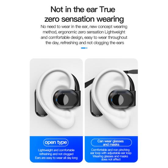 1 шт. беспроводная гарнитура с направленным звуком, подвесные наушники с шумоподавлением и низкой задержкой, Bluetooth-совместимые наушники 5,3