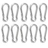 10Pcs Spring Hook Stainless Steel Snap Carabiner Safety Rope Hanging Buckle Accessories