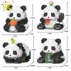 Mini Cute Panda Micro Building Blocks 3D Diamond Model Animals Bricks DIY City Construction Toys for Children Kids