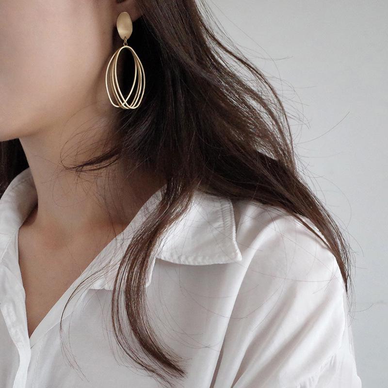 Женские серьги GemChic, модные серьги-гвоздики из цинкового сплава, круглые серьги-подвески, серьги-подвески, серьги на день рождения, рождественские украшения в подарок