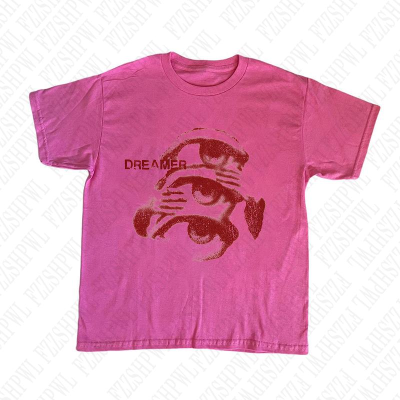 Fashion Aesthetics Graphics Print Y2K Cotton Tshirt Vintage Rock Gothic Comfortable Short Sleeve Tshirt Hip Hop Punk Cool Tees