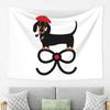 Dachshund Dog  Tapestry Wall Hanging Aesthetic Home Decoration Tapestries for Dorm Room