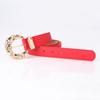 Fashion Womens Pu Belt With Metal Buckle For Casual And Office Wear