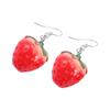 Jewelry Cute Dangle Women Red Vivid Strawberry Drop Earrings Fashion Accessories Ear Studs Jewelry