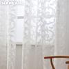 Тюлевая занавеска с орнаментом, 1шт