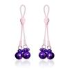 Nipple Clamps Skulls and Bells Silicone and Metal Pink/Purple