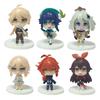 Изысканный набор из 6 шт. фигурок по Genshin Impact с изображением Кли, Паймон и других для коллекционеров