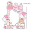 Dustproof Idol Card Display Stand Transparent Photo Frames Cute Photo Card Holder  Gifts