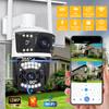 12 МП 5K HD WiFi IP-камера Уличная 10-кратный зум Двойной объектив Двойной экран PTZ-камера Автоматическое слежение Домашняя безопасность Камера видеонаблюдения