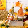 Halloween Scarecrow Gnome Pumpkin Maple Leaf Faceless Doll Harvest Season Thanksgiving Home Tabletop Decorations 2024