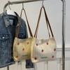 Summer Strawberry Straw Woven Large Capacity Tote Bag New Fashionable and Versatile Casual Small Fresh Shoulder Bag