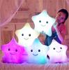 Colorful Five-pointed Star Luminous Glowing  Soft Plush Children Cute Toy