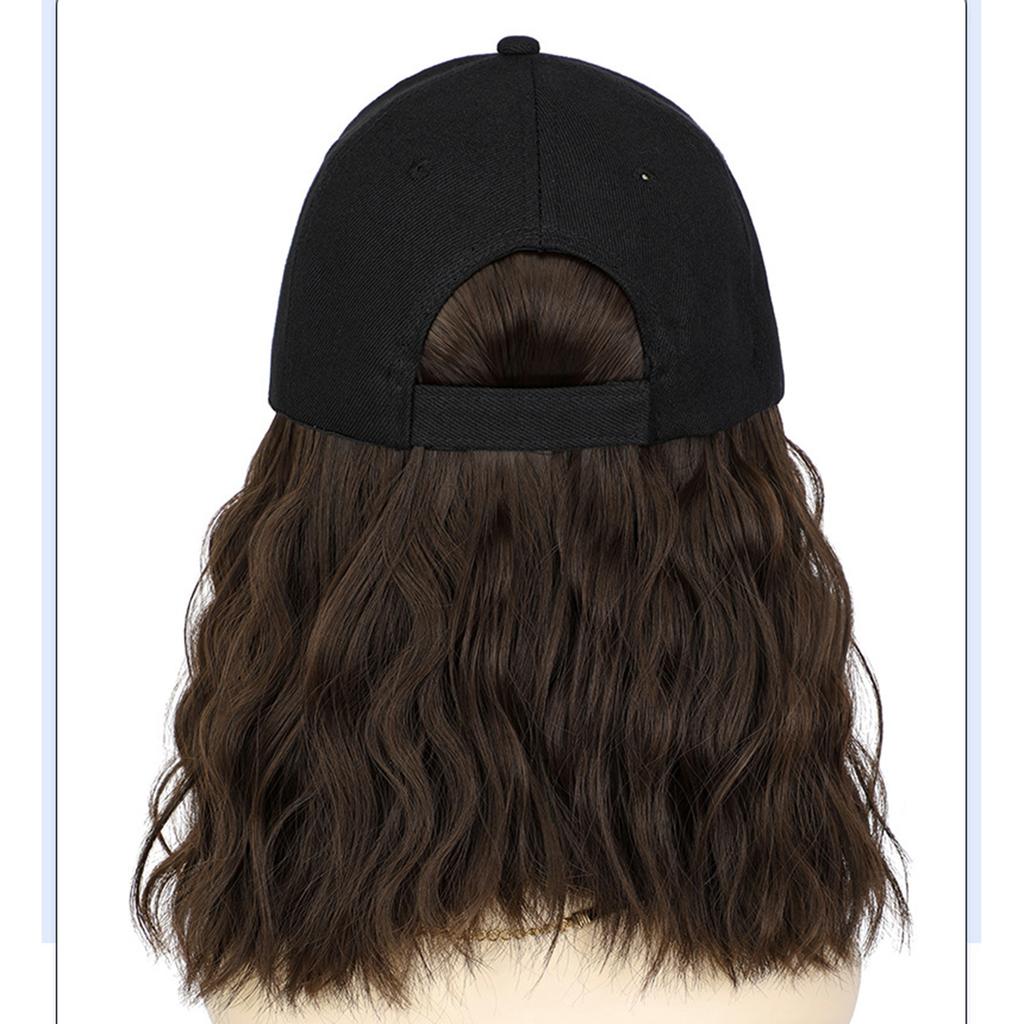 Женская короткая кудрявая шапка для волос Модная регулируемая бейсболка с париком Аксессуары для переодевания Модная шляпа-парик боб Головной убор