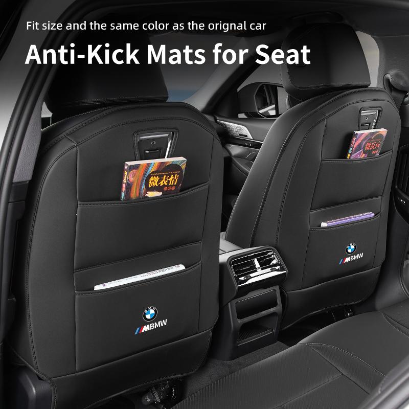 2025 Hot Car Interior Supplies Rear Seat Kick Mat Child Protection Pads Tools Cars Accessories For BMW M Performance E46 E90 F10