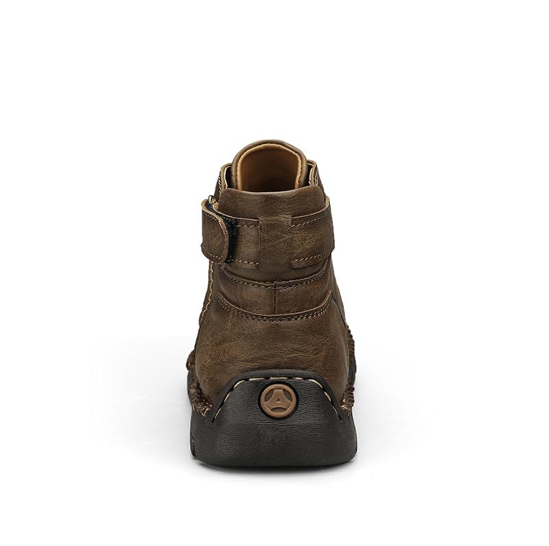 Men's Ankle Boots Handmade Plush Shoes Casual Shoes Autumn and Winter Plus Size 39-48