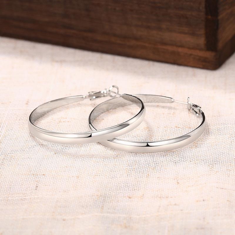 Attending A Banquet with Fashionable and Personalized Circles, Metal Earrings, New Style, Sweet and Cool, Spicy Girl Accessories