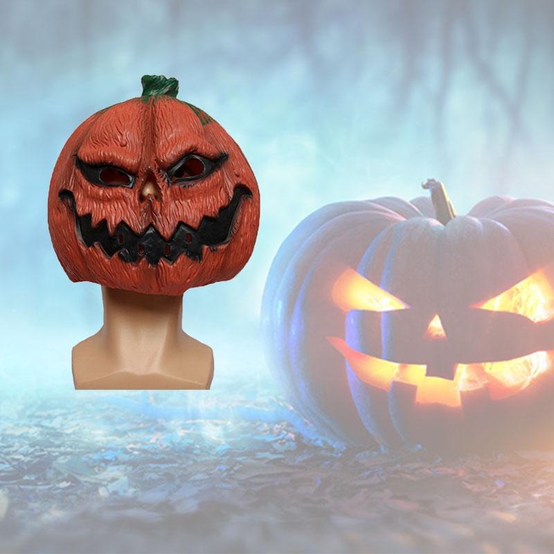 Злая маска тыквы на Хэллоуин, Пасху, День благодарения, латексный материал, ужасающий дизайн Ch-a074