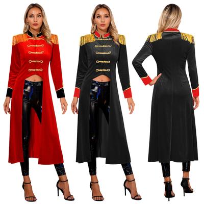 Женский цирковой костюм, готический стимпанк, фрак, куртка на Хэллоуин, наряд для косплея, наряд для вечеринки