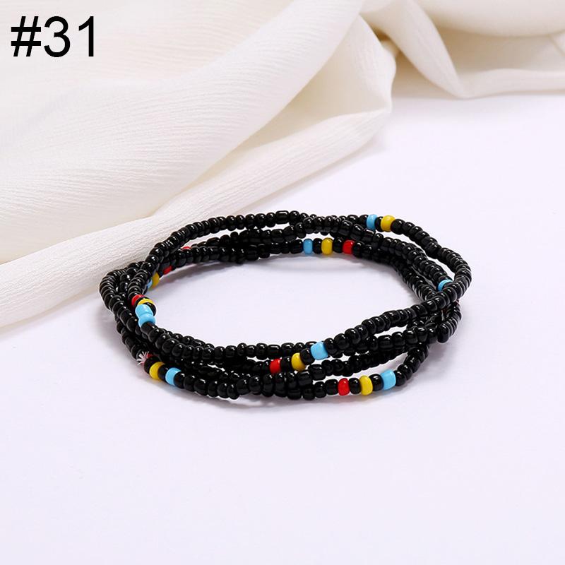 Women Fashion Waist Chain Rice Bead Waist Chain Beach Chain Body Jewelry Belly Chain