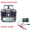 FLYSKY FS-i6X FS i6X 10-канальный 2,4 ГГц AFHDS 2A RC Передатчик с приемниками X6B iA6B A8S iA10B iA6 для RC FPV гоночного дрона самолета