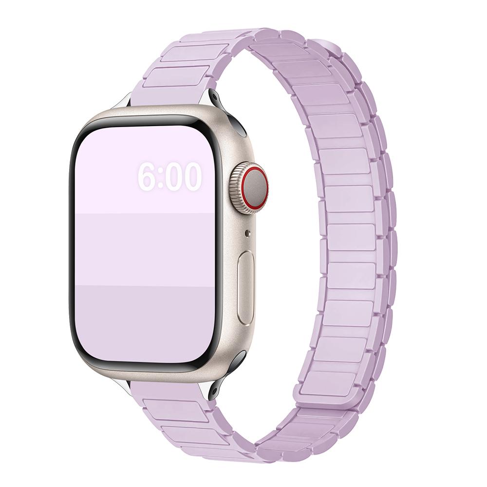 Магнитный силиконовый ремешок-петля для Apple Watch S11 42/46 мм 41 мм 45 мм Тонкие ремешки 44 мм 40 мм 38 мм Браслет iWatch SE 10 9 8 7 6 5 4 Ultra1/2/3 49