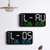 Светодиодные цифровые настенные часы с крупным шрифтом для пожилых людей, для спален