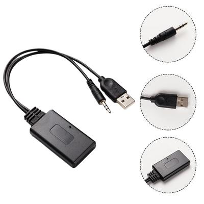 Универсальный автомобильный беспроводной Bluetooth-совместимый приемник USB 3,5 мм Aux Media Bluetooth Music Player Аудиокабель-адаптер