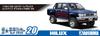 AOSHIMA Модель автомобиля Toyota LN107 Hilux Pickup Double Cab 4WD 1994 Пластиковая модель 1/24 № 20