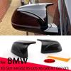 Carbon Fiber Style Mirror Cover Replacement for BMW X3 G01 X4 G02 X5 G05 2018-22 Black Accessories M3 Style Mirror Cover