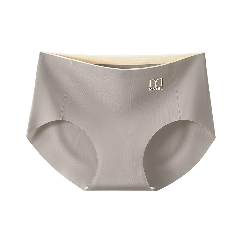 Traceless Panties Women's Underwear Antibacterial Crotch Breathable Mid-waist Sports Briefs