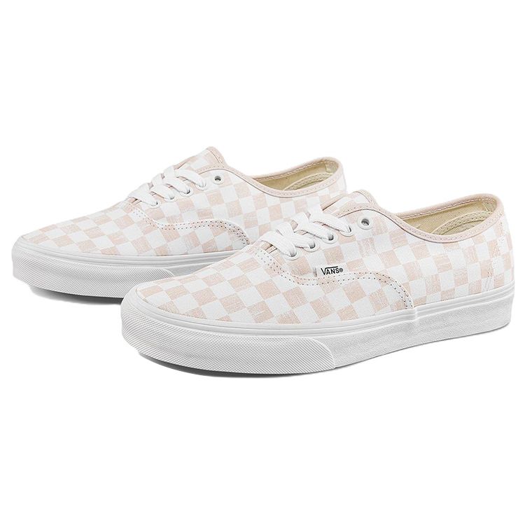 Vans Кеды унисекс Authentic Series Casual Checkerboard с низким верхом для скейтбординга, коричнево-белые VN000QERBBL