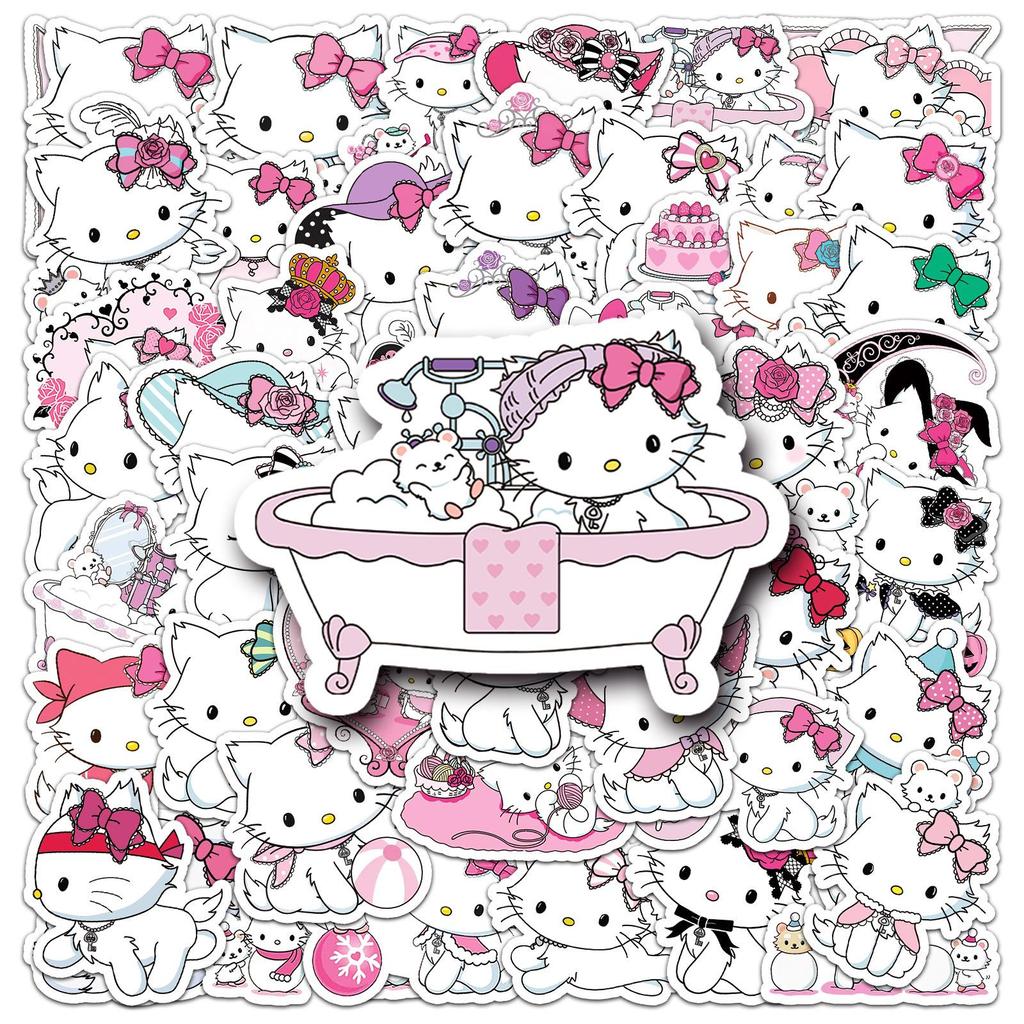 50 Наклеек на телефон Qiao Mi Sanrio Charmmy Cat Водонепроницаемые Декоративные