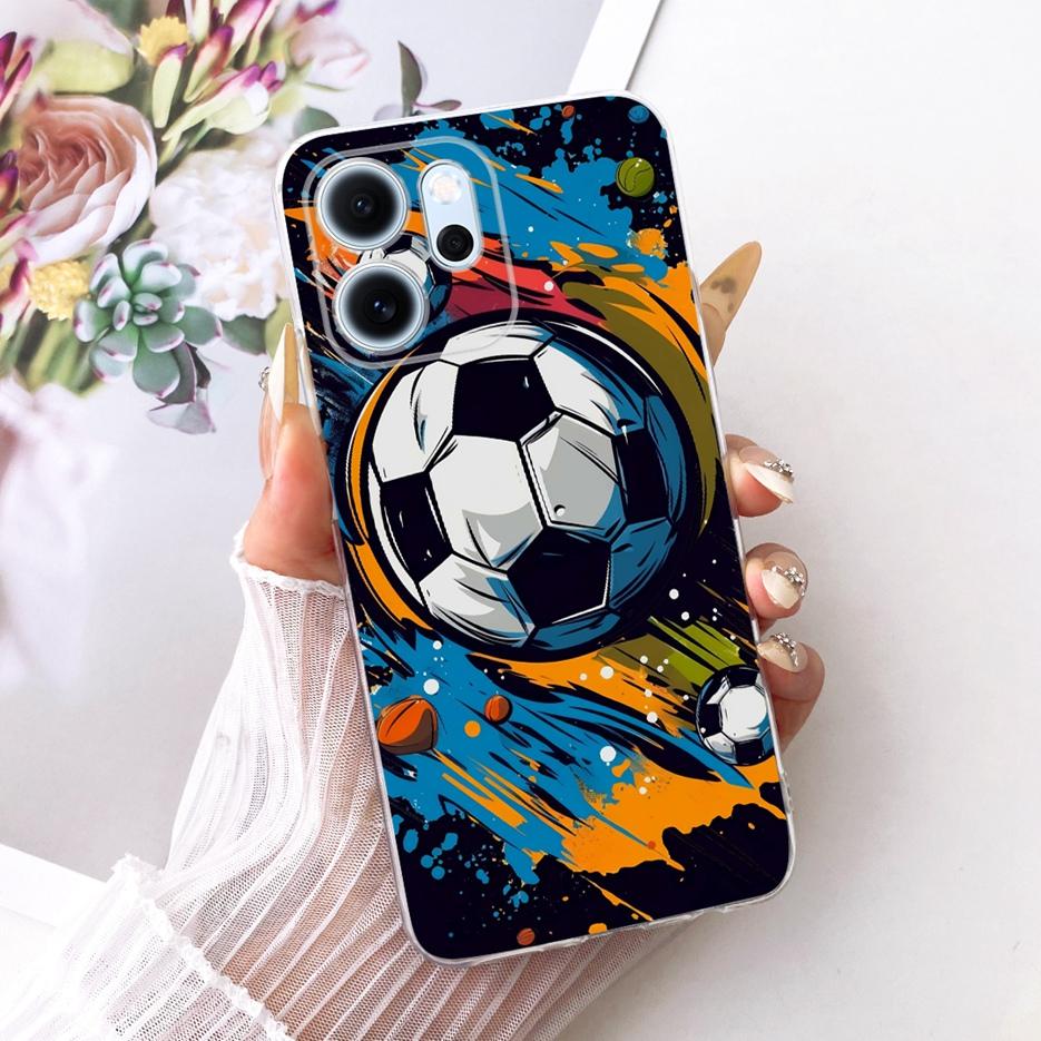 Чехол для Oppo Reno 14 Pro Чехол Reno14 F 5G с рисунком из разноцветных цветов Мягкий тонкий чехол для телефона Для Oppo Reno 14F Reno14 FS Pro Fundas