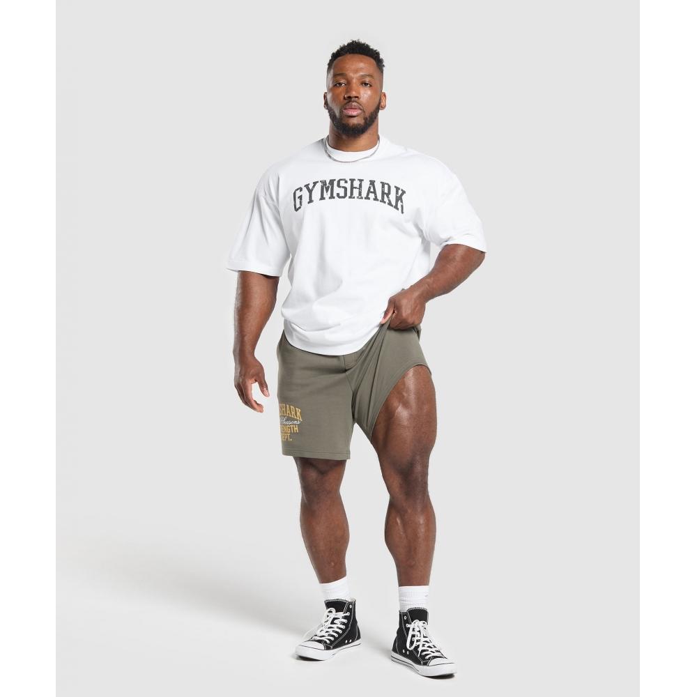 Gymshark Trophy Graphic Shorts Base Green A7a1p Ech1