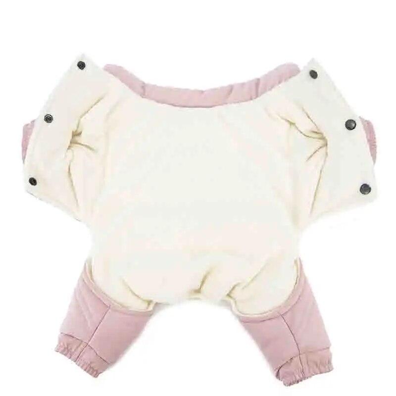 Маленькие и средние собаки Чихуахуа Французский бульдог Одежда для домашних животных Наряд Зимняя теплая куртка для собак Пальто для щенков Четырехногий комбинезон для