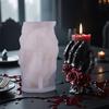 Серия «Костяная Рука» Ароматерапевтическая Свеча Силиконовая Форма DIY Хэллоуин Скелет Набор для Изготовления Свечей Жуткая Костяная Рука Измельчитель