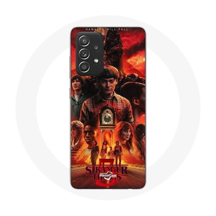 Case - Maniacase - Samsung Galaxy A33 5G - Soft - Black - Stranger Things Season 5