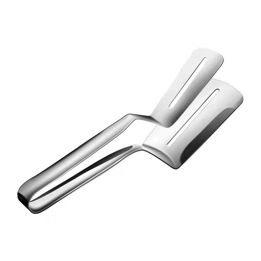 Dizyahuk Stainless Steel Frying Clip Steak Tongs Kitchen BBQ Cooking Camping Tools Heat-Resistant Non-Slip Handle