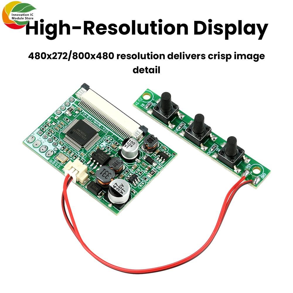 4.3/5-inch LCD Monitor Driver Board Module Kit Monitor Motherboard for Car Audio-visual Digital Photo Frame Multifunction