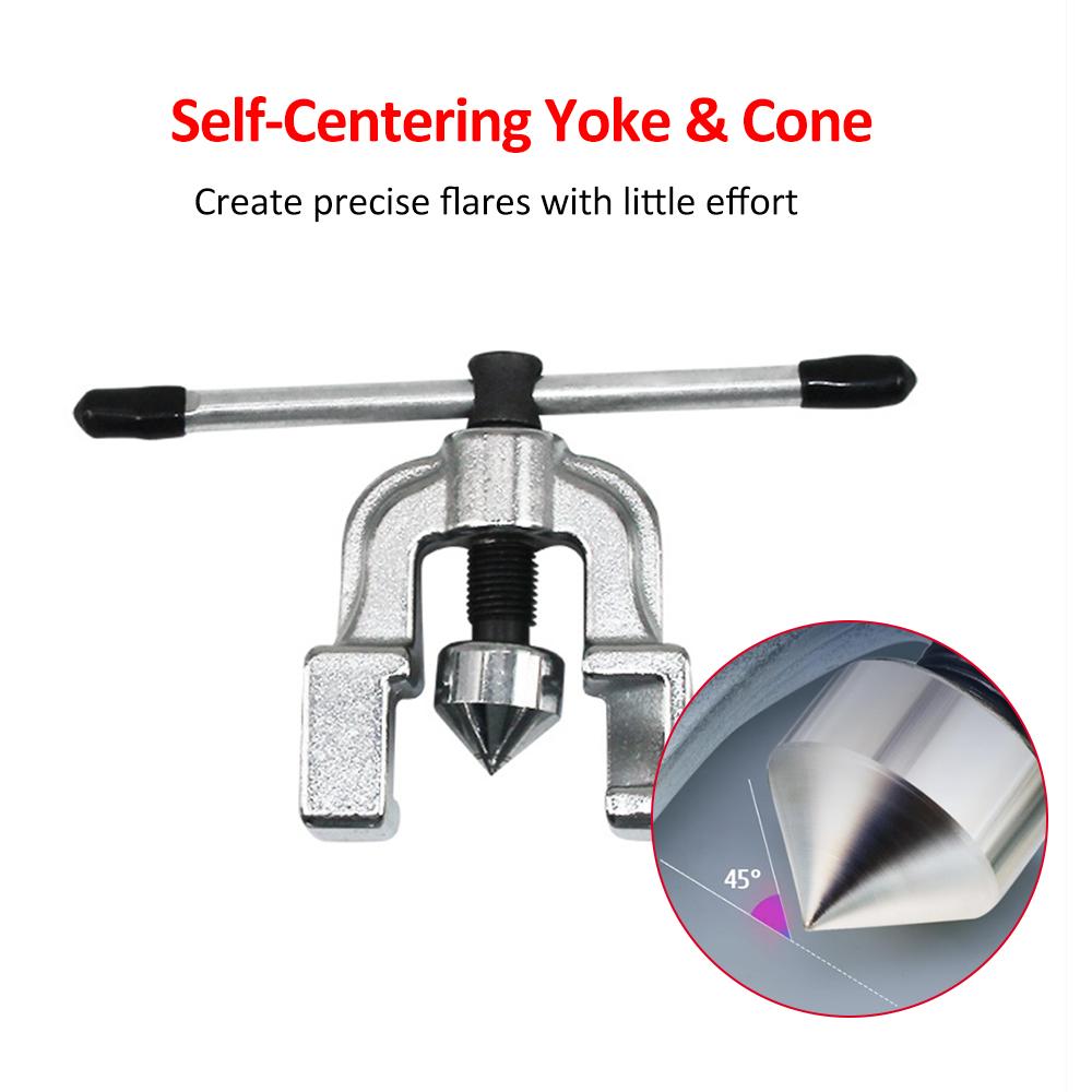 Flaring Tool Set Tubing Pipe Copper Tubing Brake Line Flaring Tool Set 7 Dies of 316 " " , 14 " " ,