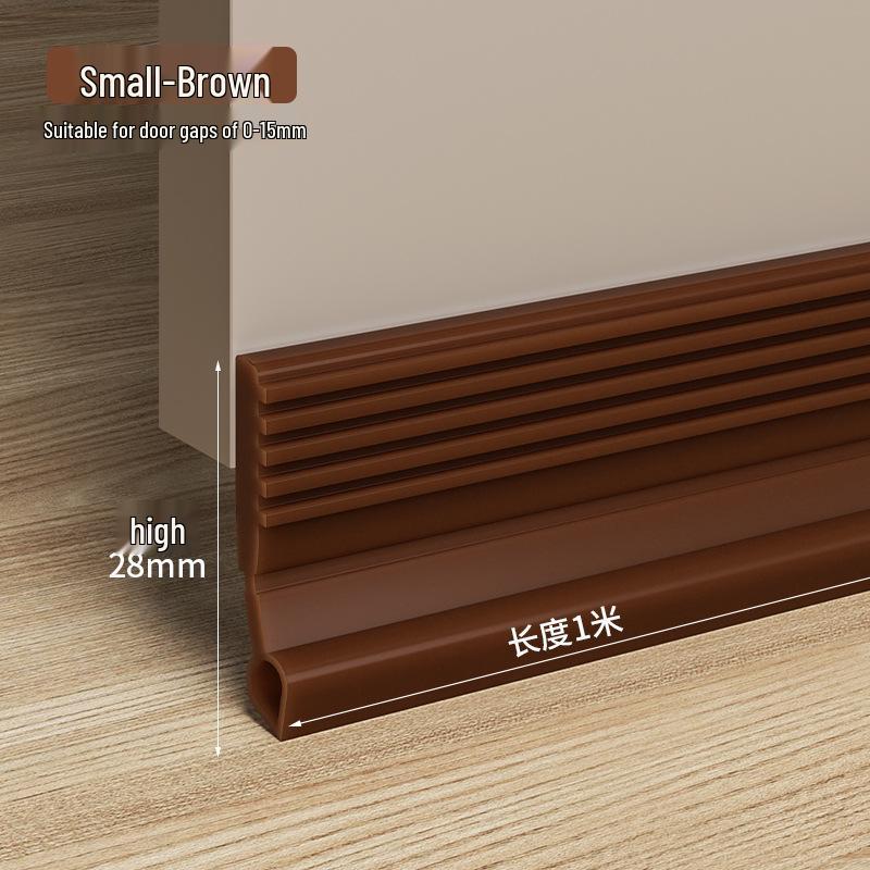 Самоклеящийся уплотнитель для низа двери: Звукоизоляционный, Ветрозащитный, Водонепроницаемый, Защита от тараканов и Противовзломный барьер