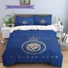 Al-Nassr FC Pattern Bedding,Quilt Set Quilt Cover Pillowcase Home Birthday Gift(1 * duvet cover + 2 * pillowcase, without core)