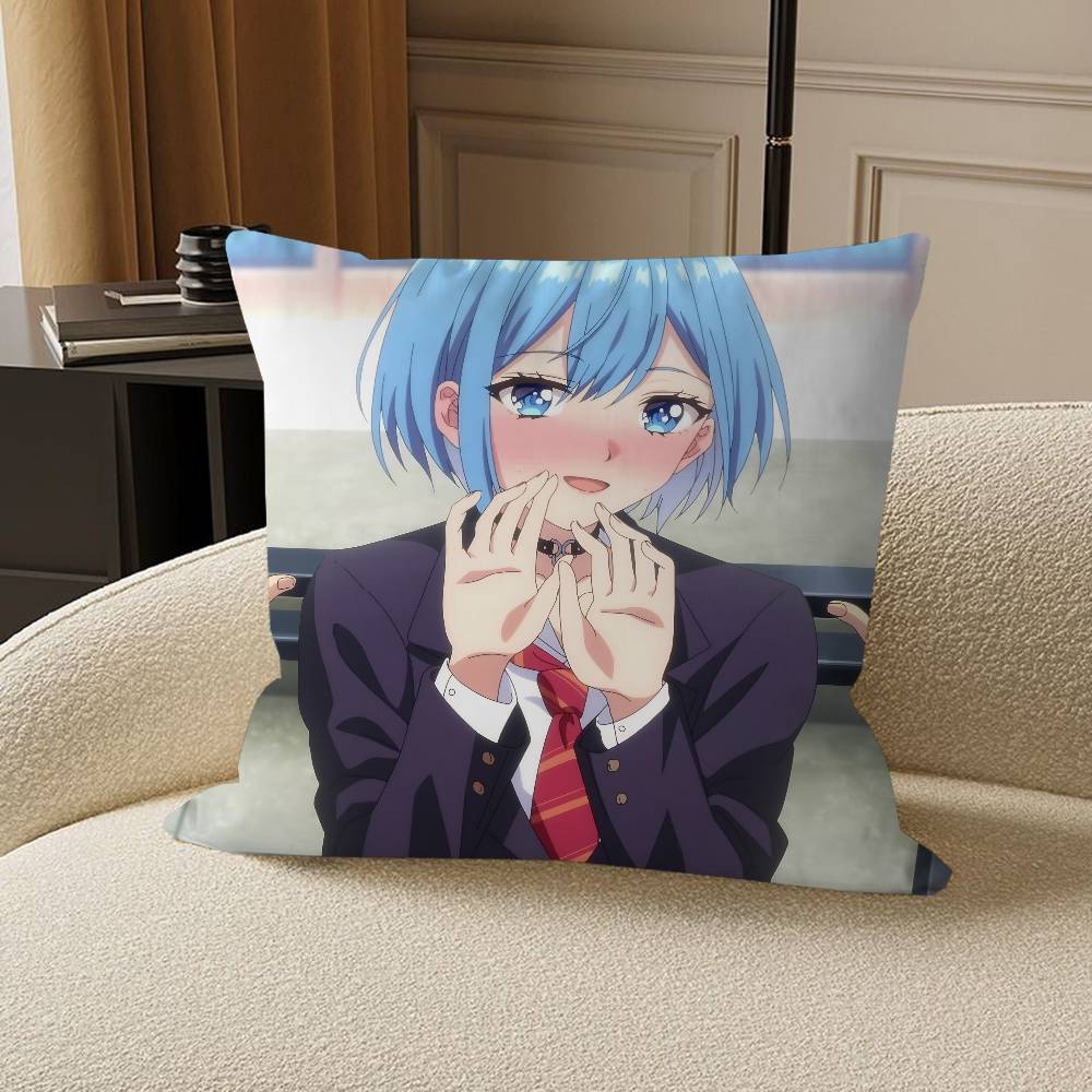 Anime Can A Boy-Girl Friendship Survive Stitch Lucky Dragon Pillow Cover Sofa Cushion Cover Home Room Decoration Children Gift