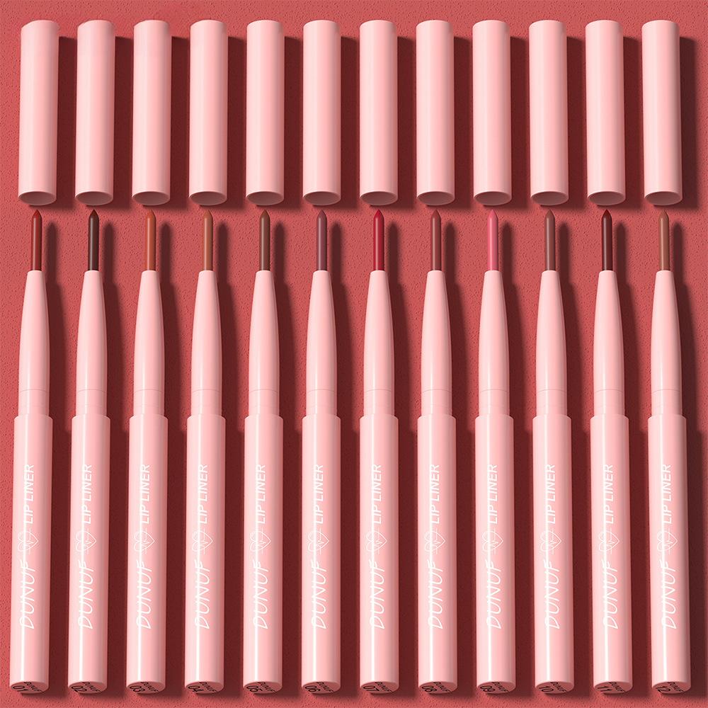 Карандаш для губ Nude Tapered Lip Liner Pencil Matte Creamy Plumping Lip Stain Waterproof Natural Nude Brown Slim Lip Liner Make Up Long-Stick